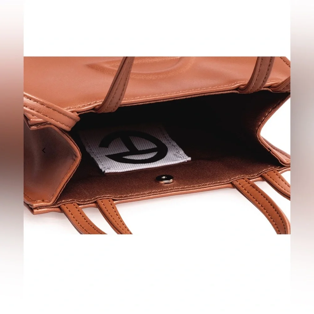 Telfar Small Tan Shopping Bag - Picture 6 of 8